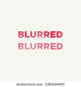 Blurred logo. Editable vector file available