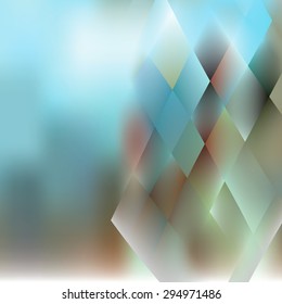 Blurred and Low Poly Style Background Template