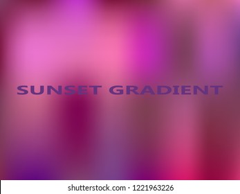 Blurred mesh backdrop in violet magenta carmine colors. Neon colors vector design. Trend wavy gradient background. Unfocused colorful gradient texture. Polar light effect