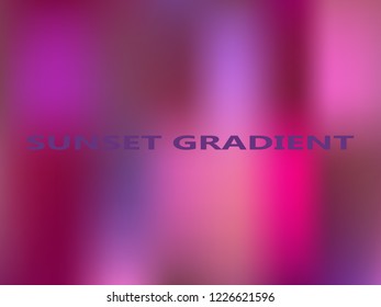 Blurred mesh backdrop in violet magenta carmine colors. Neon colors vector design. Trend wavy gradient background. Unfocused colorful gradient texture. Polar light effect