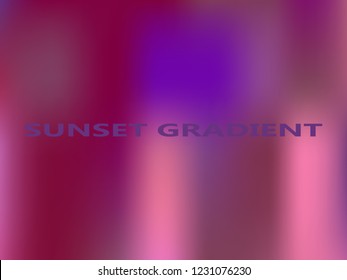 Blurred mesh backdrop in violet magenta carmine colors. Neon colors vector design. Trend wavy gradient background. Unfocused colorful gradient texture. Polar light effect