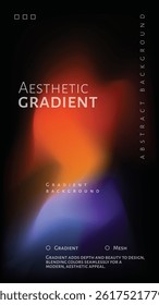 Blurred messy gradient effect background with warm colored background