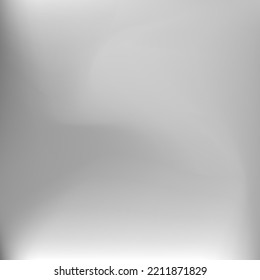Blurred Metallic Light Aluminium Background. Water Liquid Soft Grey Smooth Surface. Silver Monochromatic Dynamic Sky Fluid Gradient Backdrop. Curve Calm Dark Wavy Metallic Swirl Gradient Mesh.