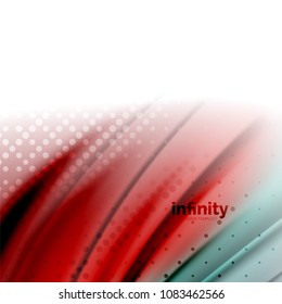 Blurred mixing liquid flowing colors, vector abstract background, web design template for presentation, app wallpaper, banner or poster
