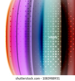 Blurred mixing liquid flowing colors, vector abstract background, web design template for presentation, app wallpaper, banner or poster