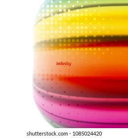 Blurred mixing liquid flowing colors, vector abstract background, web design template for presentation, app wallpaper, banner or poster