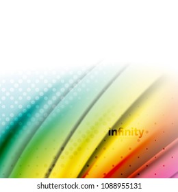 Unscharfe Mischung flüssiger fließender Farben, abstrakter Vektorhintergrund, Webdesign-Vorlage für Präsentationen, App-Bildschirmhintergrund, Banner oder Poster