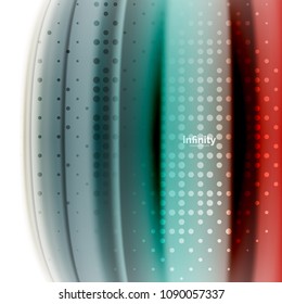 Blurred mixing liquid flowing colors, vector abstract background, web design template for presentation, app wallpaper, banner or poster