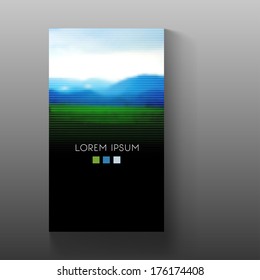 Blurred mountains. Vector template illustration