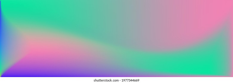 Blurred Multicolor Vibrant Neon Glow Background. Fluid Sunset Wavy Bright Color Gradient Backdrop. Dynamic Vivid Colorful Light Sky Gradient Mesh. Curve Sunrise Pastel Water Liquid Blurry Texture.