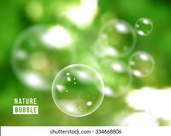 Blurred natural vector background