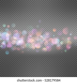Blurred nature background filter in vintage color tone. Blurry abstract bokeh in light seasonal celebration atmosphere. EPS 10 vector file included