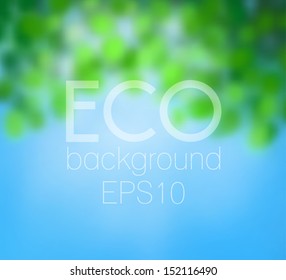 Blurred nature background - vector illustration.