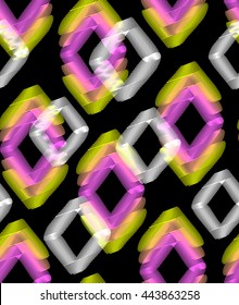 blurred neon shapes ~ seamless background