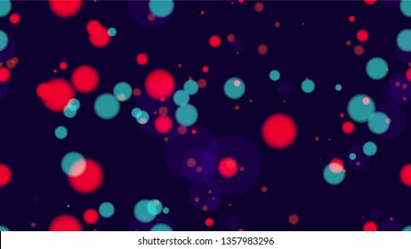 Blurred Night Lights Seamless Bokeh Background. Holiday Party Cover Pattern Design. Glowing Car Lights Poster Background. Magic Glitter Bokeh Pattern.