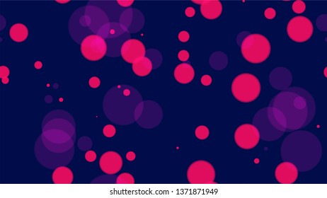 Blurred Night Lights Seamless Bokeh Background. Magic Twilight Cityscape Pattern. Smooth Urban Space Background. Cosmic Shimmer Bokeh Pattern.