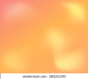 Blurred orange background,, colorful rainbow pattern. Multicolored fluid shapes for Web and Mobile Applications, social media, modern decoration Vector illustration 