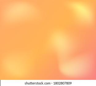 Blurred orange background, colorful rainbow pattern. Multicolored fluid shapes for Web and Mobile Applications, social media, modern decoration Vector illustration 