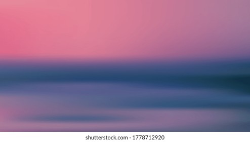 Blurred panoramic background. Vector Illustration. Vintage, retro, instagram, hipster style. Web mobile interface template. Corporate, business website design. Pink, purple, blue colors. Banner, print