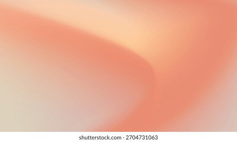 Gradiente de pêssego borrado, curvas abstratas, efeitos de luz suave para papel de parede, mídia social ou branding, acrescenta calor suave, visuais calmantes, fundo versátil, 175 caracteres