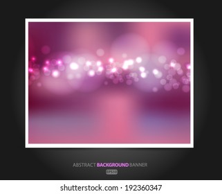 Blurred pink abstract background with bokeh effect spring and summer. Vector EPS 10 illustration.