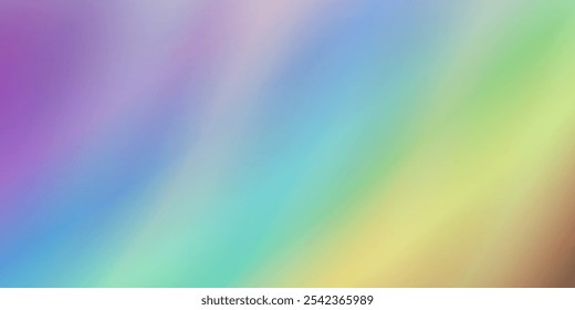 Blurred rainbow background of liquid colors, holographic effect. Background for text, image, advertising. Rainbow colorful light effect, transparent background, png.