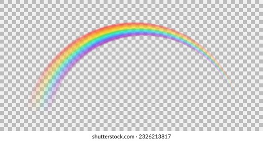 Blurred rainbow with transparent effect. Vector