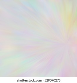 Blurred rays. Defocused iridescent background. Spotted surface. Abstract composition, vector EPS10. Not trace image, include mesh gradient only