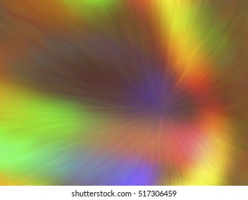 Blurred rays. Defocused iridescent hologram background. Spotted surface. Abstract colorful composition, vector EPS10. Not trace image, include mesh gradient only