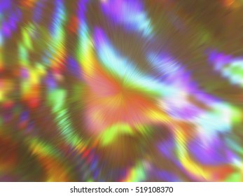 Blurred rays. Defocused iridescent hologram background. Spotted surface. Abstract colorful composition, vector EPS10. Not trace image, include mesh gradient only