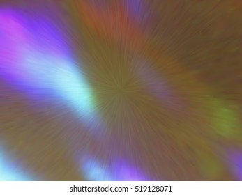 Blurred rays. Defocused iridescent hologram background. Spotted surface. Abstract colorful composition, vector EPS10. Not trace image, include mesh gradient only