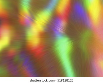 Blurred rays. Defocused iridescent hologram background. Spotted surface. Abstract colorful composition, vector EPS10. Not trace image, include mesh gradient only