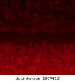 Blurred red bokeh background, Valentine template concept.