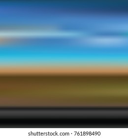 blurred road landscape concept