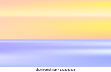 Blurred Seascape Background. Summer time. vector illustration