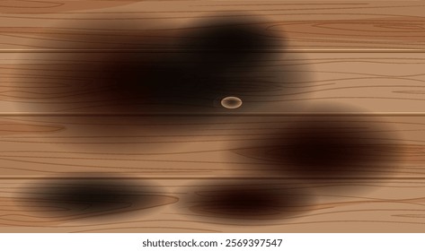 Blurred shadows on a wooden plank background