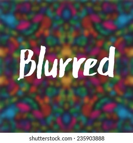 Blurred shining abstract background. Vector illustration.