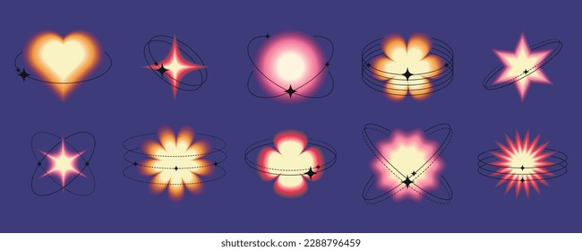linear blur star and