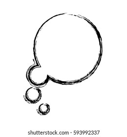 blurred silhouette bubble dialog box icon vector illustration