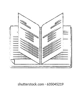 blurred silhouette image book opened with text information