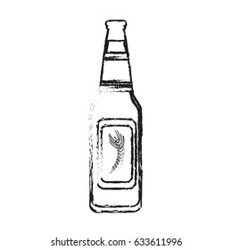 blurred silhouette image bottle glass of refresh beverage
