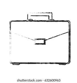 blurred silhouette image executive briefcase with handle