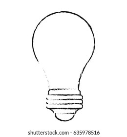 blurred silhouette image light bulb off icon