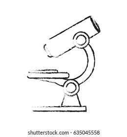 blurred silhouette image microscope science tool