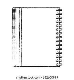 blurred silhouette image notebook spiral closed