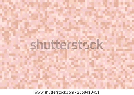 Blurred skin background with pixel mosaic effect. Nude body and face censored effect. Vector abstract seamless noisy backdrop.
