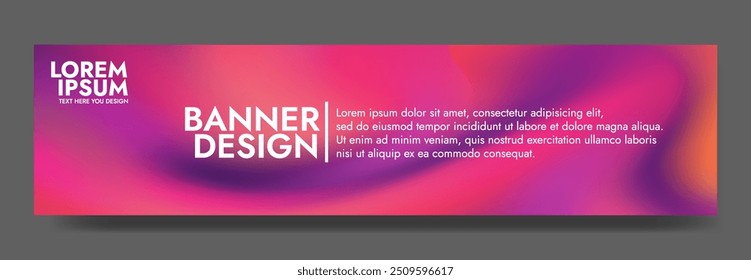 banner abstrato de ondas líquidas suaves e borradas