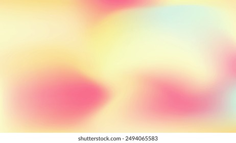 Blurred smooth pastel cotton candy gradient abstract pattern background. 4k resolution wallpaper, backdrop, banner. Editable vector illustration