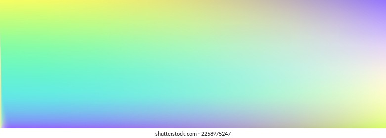 Blurred Soft Multicolor Colorful Sunset Spotlight Horizontal Gradient Mesh Background. Clean Vibrant Color Light White Gradient Blurry Texture. Sunrise Pastel Bright Sky Vivid Water Sky Background.