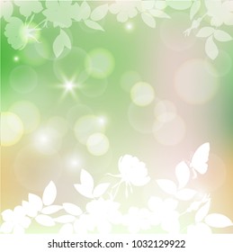 blurred spring background